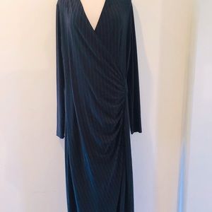 KamaliKulture x Norma Kamali Black Pinstripe Dress